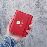 Korean Short MINI Wallet Female Spring New Arrival Pendant Thin Wallet Card Holder Small Fresh Student Buckle Coin Purse