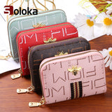Women Bank Card Holder Little Bee Card Wallet 9 Bits Rfid Blocking Wallet Credit Bussiness Card Holder Large-capacity Coin Purse