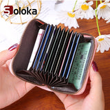 Women Bank Card Holder Little Bee Card Wallet 9 Bits Rfid Blocking Wallet Credit Bussiness Card Holder Large-capacity Coin Purse