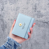 Korean Short MINI Wallet Female Spring New Arrival Pendant Thin Wallet Card Holder Small Fresh Student Buckle Coin Purse