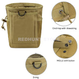 Tactical Molle Drawstring Magazine Dump Pouch Adjustable Military Utility Belt Fanny Hip Holster Bag Outdoor Ammo Pouch