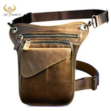 Oil Wax Real Leather Cross-body Bag