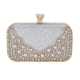 Diamond Wedding Clutch Purse Luxury Women Handbag Design Party Shoulder Bag Flower Hollow Out Pattern Ladies Evening Bag ZD2078