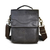 Quality Original Leather Male Casual Shoulder Messenger bag Cowhide Fashion Cross-body Bag 8&quot; Pad Tote Mochila Satchel bag 144