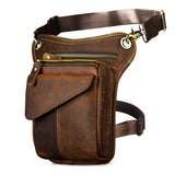 Oil Wax Real Leather Cross-body Bag