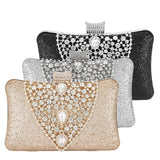 Diamond Wedding Clutch Purse Luxury Women Handbag Design Party Shoulder Bag Flower Hollow Out Pattern Ladies Evening Bag ZD2078