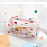 Big Waterproof Transparent Pencil Case PVC Stationery Gift Girls Students Pencil Bag Kawaii Makeup Cosmetic Bag Travel Bags