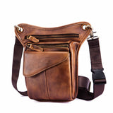 Oil Wax Real Leather Cross-body Bag