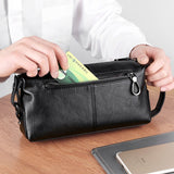 Classic Men Wallet Credit Card Holder Coin Pocket Men's Clutch Bag Leather Wristlet Purse For Men Money Bag Document Long Wallet