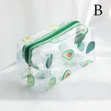 Big Waterproof Transparent Pencil Case PVC Stationery Gift Girls Students Pencil Bag Kawaii Makeup Cosmetic Bag Travel Bags