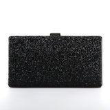 Women Evening Clutch Bag Diamond Sequin Wedding Clutch Purse and Handbag Party Banquet Black Gold Silver Two Chain Shoulder Bag