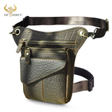 Oil Wax Real Leather Cross-body Bag