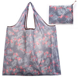 BIG Eco-Friendly Folding Shopping Bag Reusable Portable Shoulder Handbag for Travel Grocery Fashion Pocket Tote