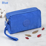 Fashion Women Wallets Fabric Canvas Zipper Coin Purse Pocket Girls Money Bags Flower Pattern Lady Wristlet Wallet Card Money Bag