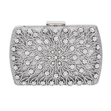 Diamond Wedding Clutch Purse Luxury Women Handbag Design Party Shoulder Bag Flower Hollow Out Pattern Ladies Evening Bag ZD2078