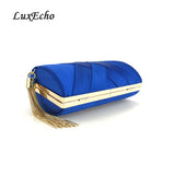 2021 New arrive teal Blue Bride Wedding purse Girl&#39;s Day Clutches Evening bags Party Chains Shoulder bags ladies fashion purse