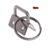 10Pcs Key Fob Hardware 25mm keychain Split Ring For Wrist Wristlets Cotton Tail Clip