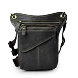 Oil Wax Real Leather Cross-body Bag