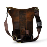 Oil Wax Real Leather Cross-body Bag