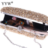 Women Handbag Evening Bags For Party Gift New Women Box Chain Shoulder Bag Ladies Fashion Gold Clutch Box Bag Women Messenger