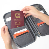 Travel Wallet Big Capacity Passport Cover Documents Card Holder Wristlets Clutch Passport Organiser Case Card packing cubes