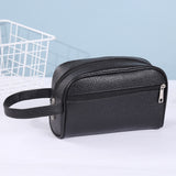 Men Handbag Fashion PU Leather Solid Color Phone Wristlet Bag 2021 Casual Toiletry Bag Small Purse Handbags Wallet