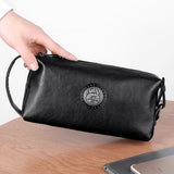 Classic Men Wallet Credit Card Holder Coin Pocket Men's Clutch Bag Leather Wristlet Purse For Men Money Bag Document Long Wallet