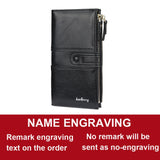 Name Engrave Women Wallets