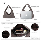 Vegan Leather Hobo Bag