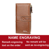 Name Engrave Women Wallets