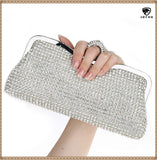 Diamonds Evening Bags Finger Ring Small Clutch Chain Shoulder Bag Rhinestones Party Wedding handbags lady Evening Clutch Bags