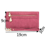 New Women Leather Wallet Female Purses Big Capacity Hasp Zipper Purse Ladies Long Wristlet Clutch Coin Card Holders Portfel Dams