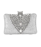 Diamond Wedding Clutch Purse Luxury Women Handbag Design Party Shoulder Bag Flower Hollow Out Pattern Ladies Evening Bag ZD2078