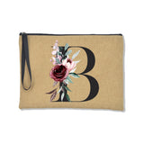 Ladies Wristlets Fashion Clutches Bag Flowers Letter Women Casual Handbags Linen Envelope Elegant Cosmetic Party travel Bags