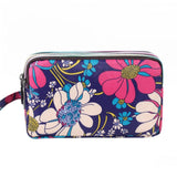 3 Zipper Women Waterproof Purse Cell Pouch Handbag Wallet Wristlet Bag Women's Fabric Coin Purse Bag Mobile Wallet Clutch Bag