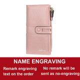 Name Engrave Women Wallets