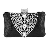 Diamond Wedding Clutch Purse Luxury Women Handbag Design Party Shoulder Bag Flower Hollow Out Pattern Ladies Evening Bag ZD2078