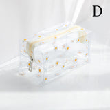 Big Waterproof Transparent Pencil Case PVC Stationery Gift Girls Students Pencil Bag Kawaii Makeup Cosmetic Bag Travel Bags