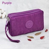 Fashion Women Wallets Fabric Canvas Zipper Coin Purse Pocket Girls Money Bags Flower Pattern Lady Wristlet Wallet Card Money Bag