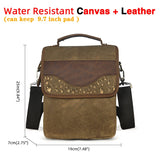 Quality Original Leather Male Casual Shoulder Messenger bag Cowhide Fashion Cross-body Bag 8&quot; Pad Tote Mochila Satchel bag 144