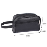 Men Handbag Fashion PU Leather Solid Color Phone Wristlet Bag 2021 Casual Toiletry Bag Small Purse Handbags Wallet