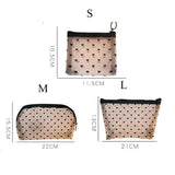 1PCS Women&#39;s Cosmetic Bag Travel Neceser Black Toiletry Kit Transparent Makeup Organizer Washing Pouch Small Large Make Up Bag