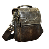 Quality Original Leather Male Casual Shoulder Messenger bag Cowhide Fashion Cross-body Bag 8&quot; Pad Tote Mochila Satchel bag 144