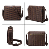 Black Man Messenger Bags Classic Leather Men Bags Shoulder Crossbody Business Briefcase Sling Printed Male Bag