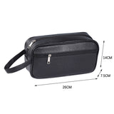 Men Handbag Fashion PU Leather Solid Color Phone Wristlet Bag 2021 Casual Toiletry Bag Small Purse Handbags Wallet