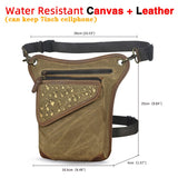 Oil Wax Real Leather Cross-body Bag