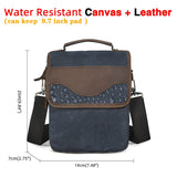 Quality Original Leather Male Casual Shoulder Messenger bag Cowhide Fashion Cross-body Bag 8&quot; Pad Tote Mochila Satchel bag 144