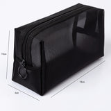 1PCS Women&#39;s Cosmetic Bag Travel Neceser Black Toiletry Kit Transparent Makeup Organizer Washing Pouch Small Large Make Up Bag