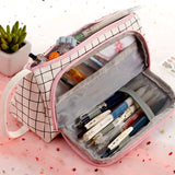 Large Capacity Pencil Case Kawaii Pencil Cases School Students Pen Case Supplies Pencil Storage Bag Box Pencils Pouch Stationery