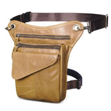 Oil Wax Real Leather Cross-body Bag